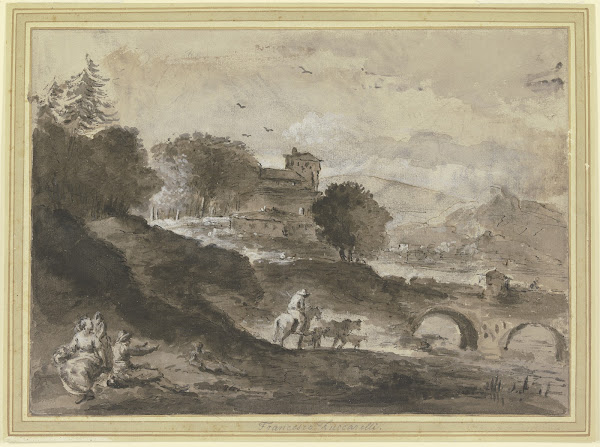 Landschaft mit einer Brücke