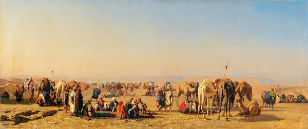 A Caravan Resting 1880