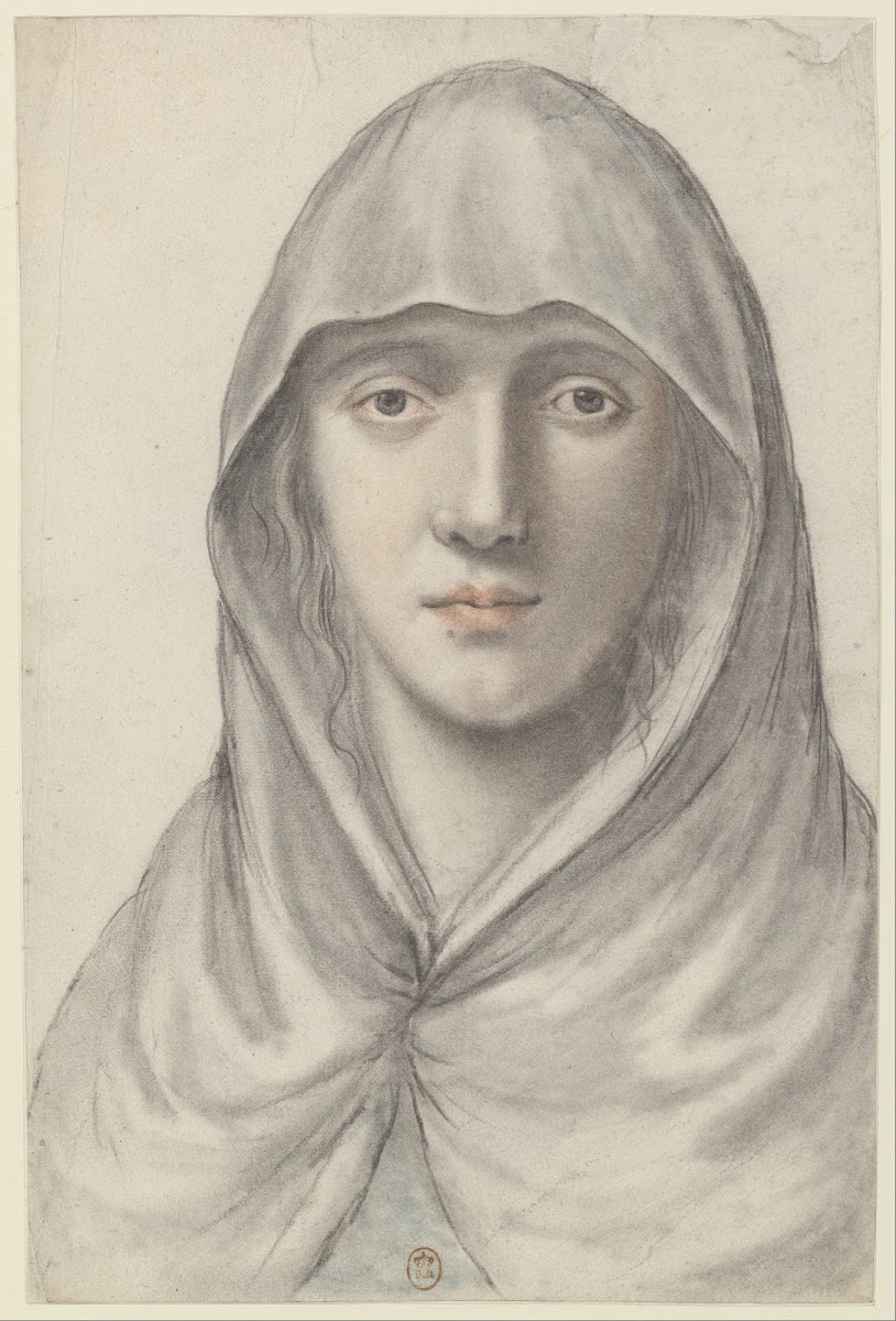 Jeune femme portant un voile vue de face