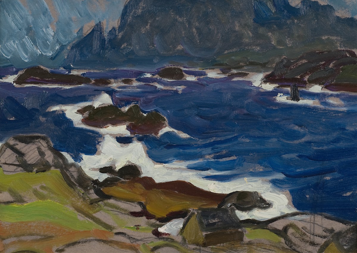 Study during a Storm From Lofoten 1930