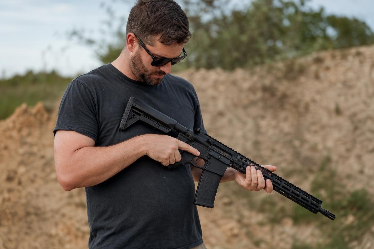 AR-15 grip angle fit check before building a rifle