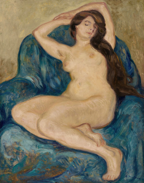 Femme nue au fauteuil bleu 1907