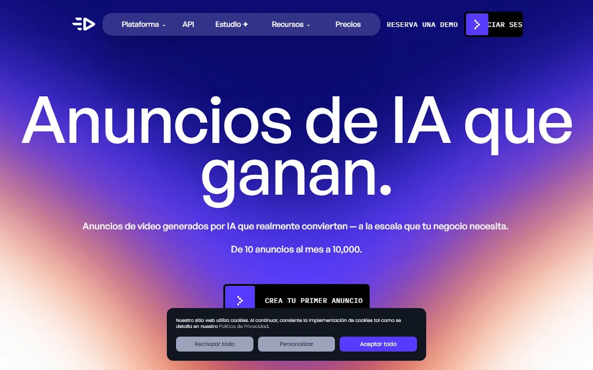 Captura de Creatify
