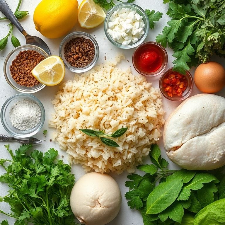 Ingredients for Easy Greek Lemon Rice – Your New Favorite Comfort Side Dish, Fluffy & Zesty