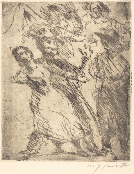 Cavaliers with a Woman probably 1923