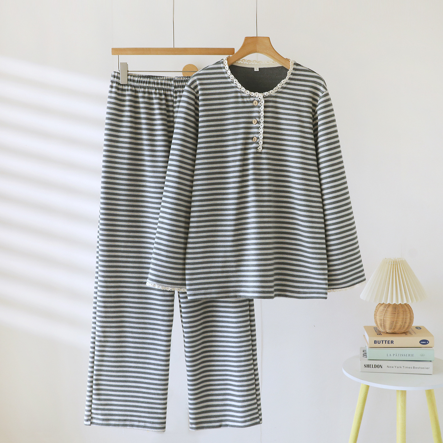 Women's Loungewear Set, Flannel, Lined, Loose