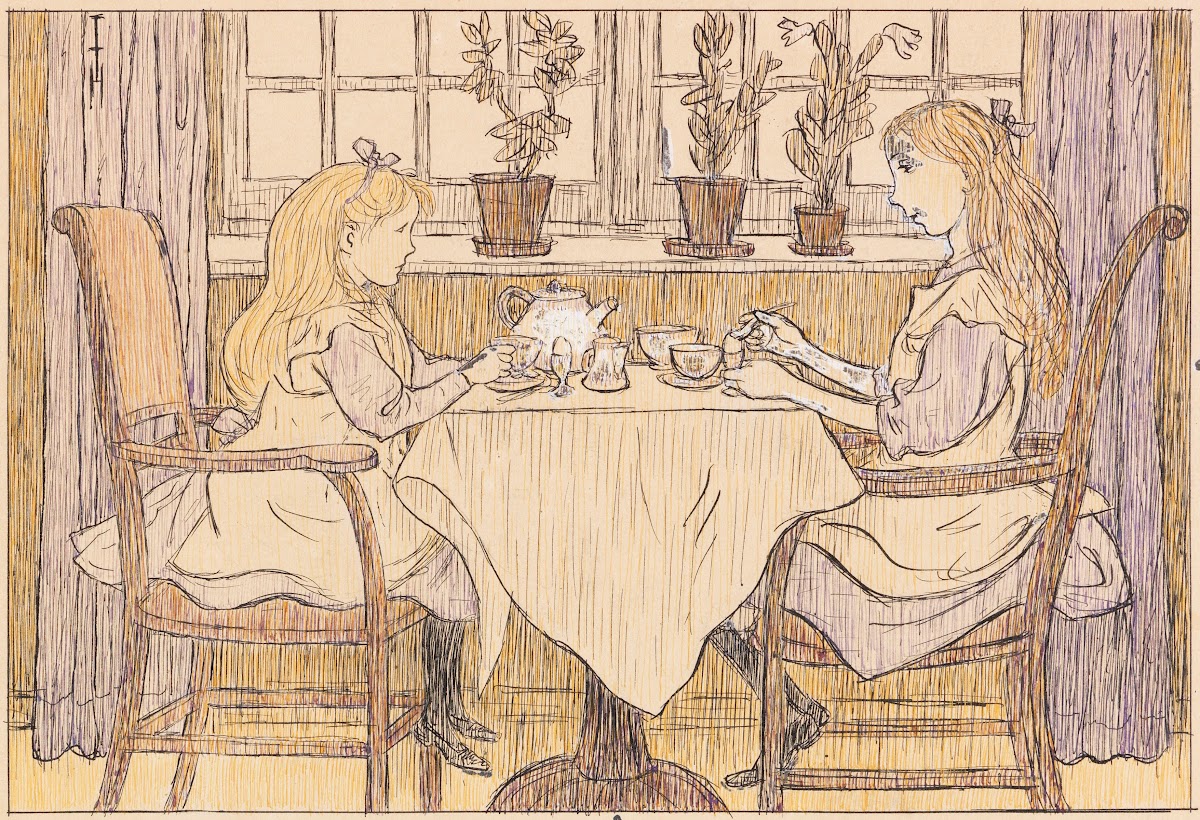 Beim Frühstück 1907