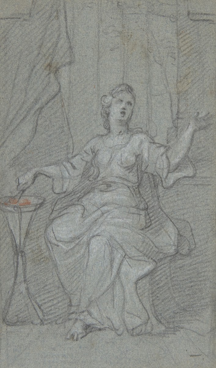 Woman Lighting a Sacrificial Fire