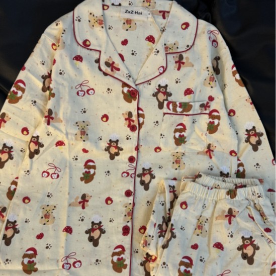 Christmas Pajama Set for Couples, Cotton