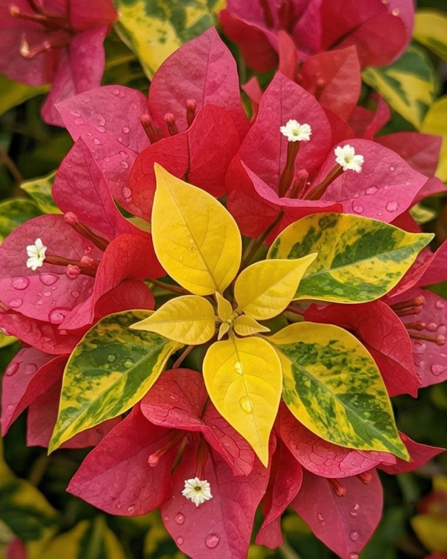 Imported Golden Brezza Red Bougainvillea Plant — view 3