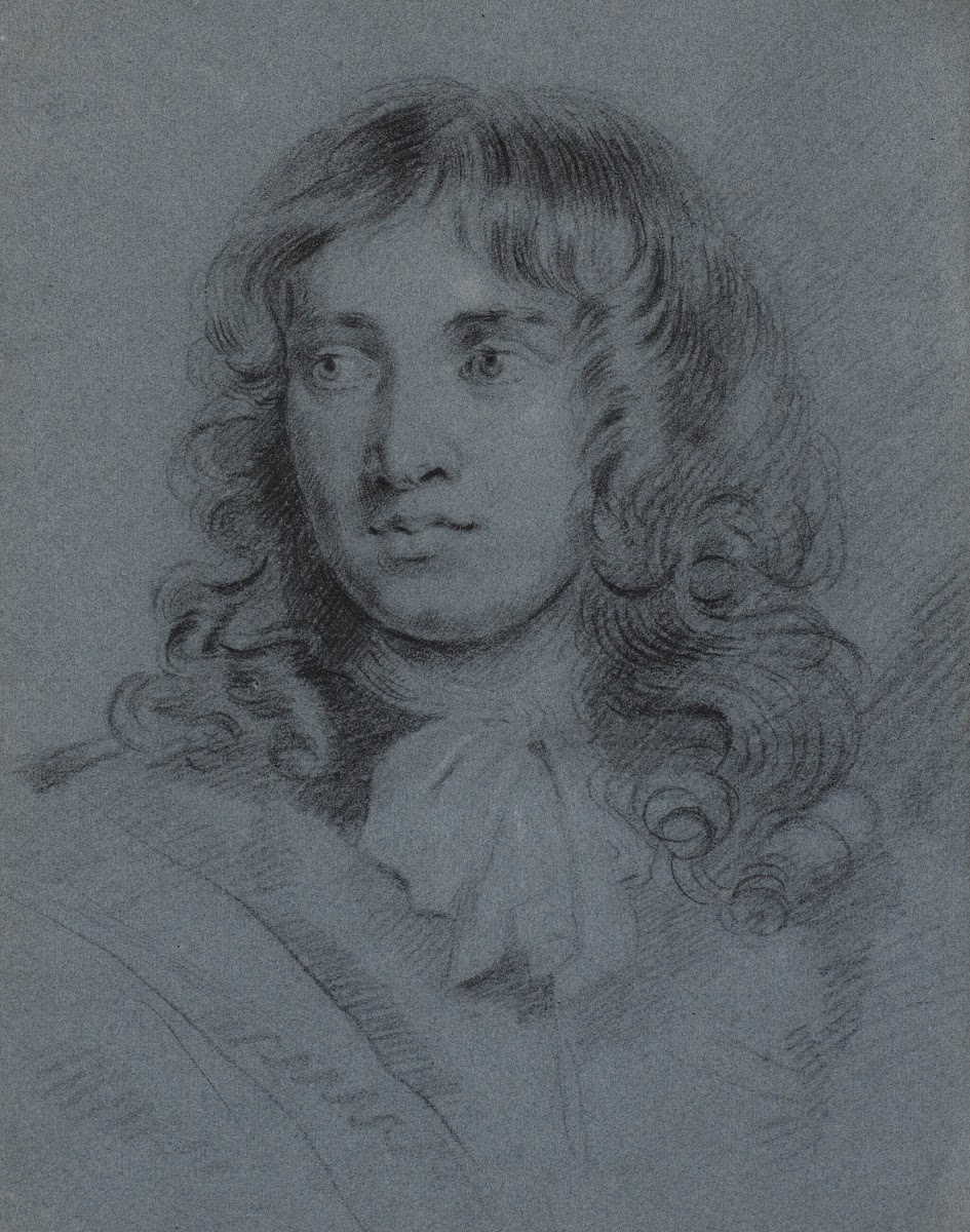 The Miniature Painter Thomas Flatman As A Young Man With Long Ringlets And A Sca