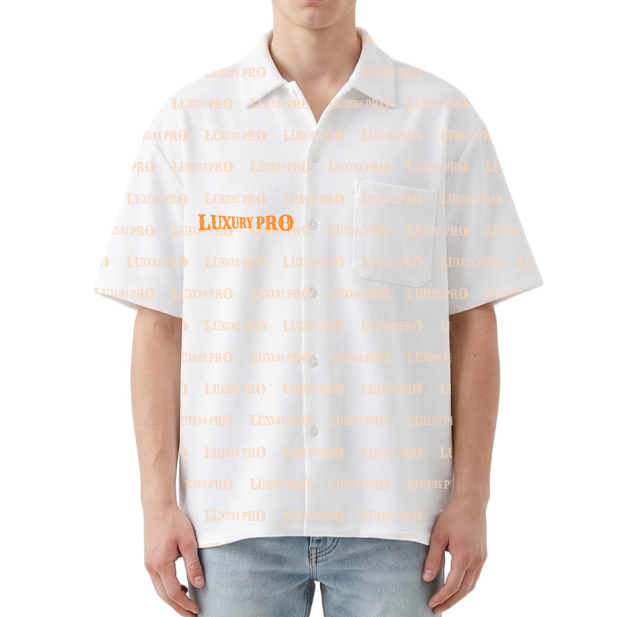 AOP EVE widened normal collar shirt - pocket