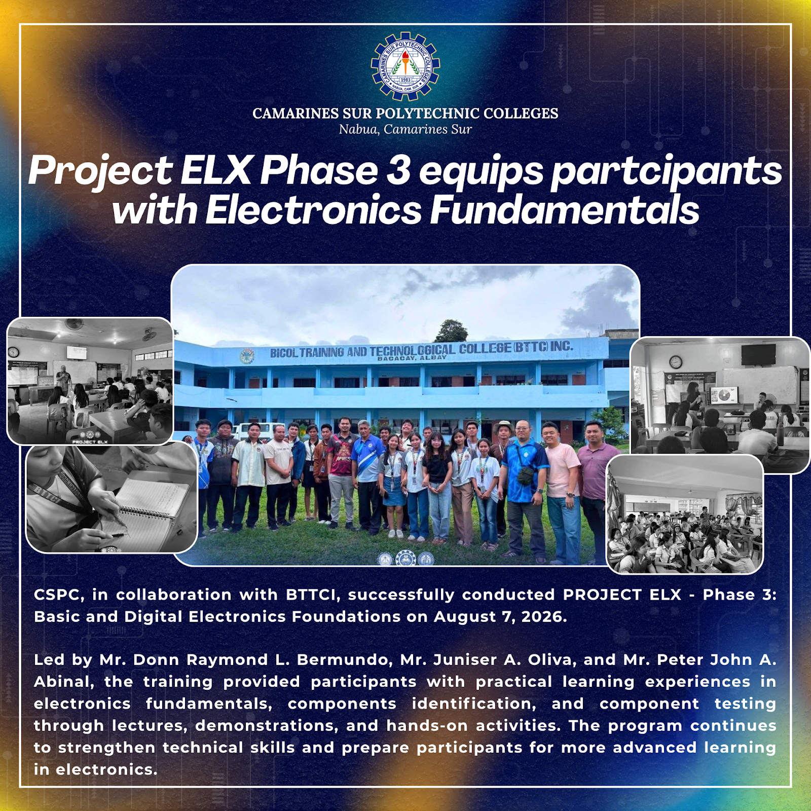 Project ELX Phase 3 equips partcipants with Electronics Fundamentals