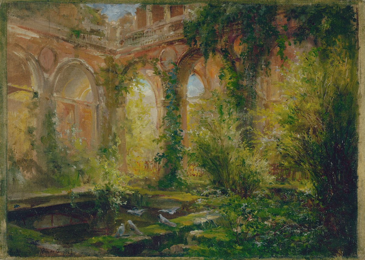 Ruines de la Cour des comptes la salle des fêtes 1875