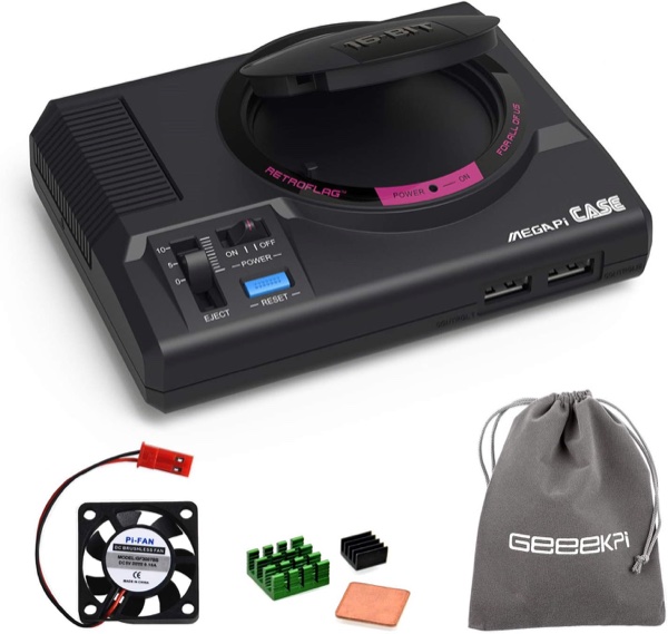 Retroflag Megapi Case Carcasa Sega Mega Drive para Raspberry Pi