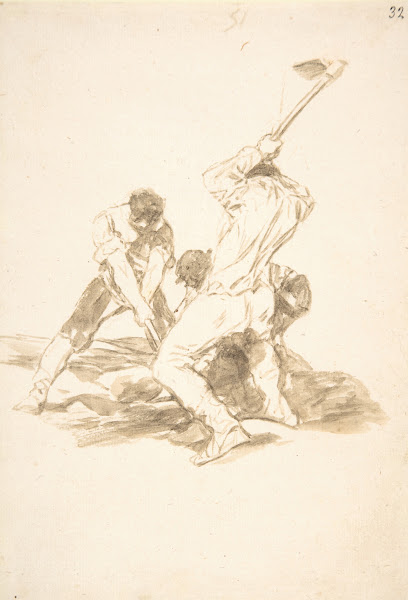 Three men digging ca 181220