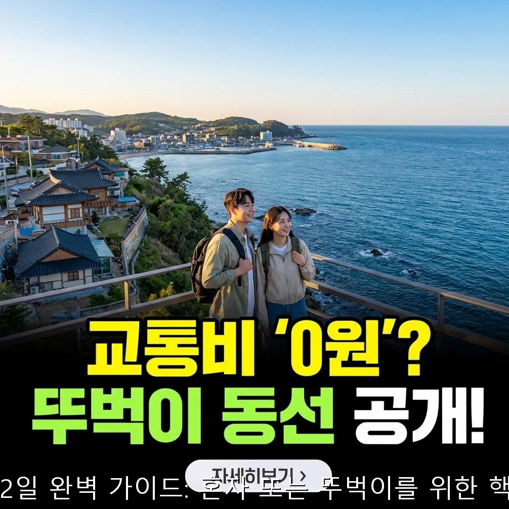 동해 묵호 1박2일: 품격 있는 프리미엄 여정