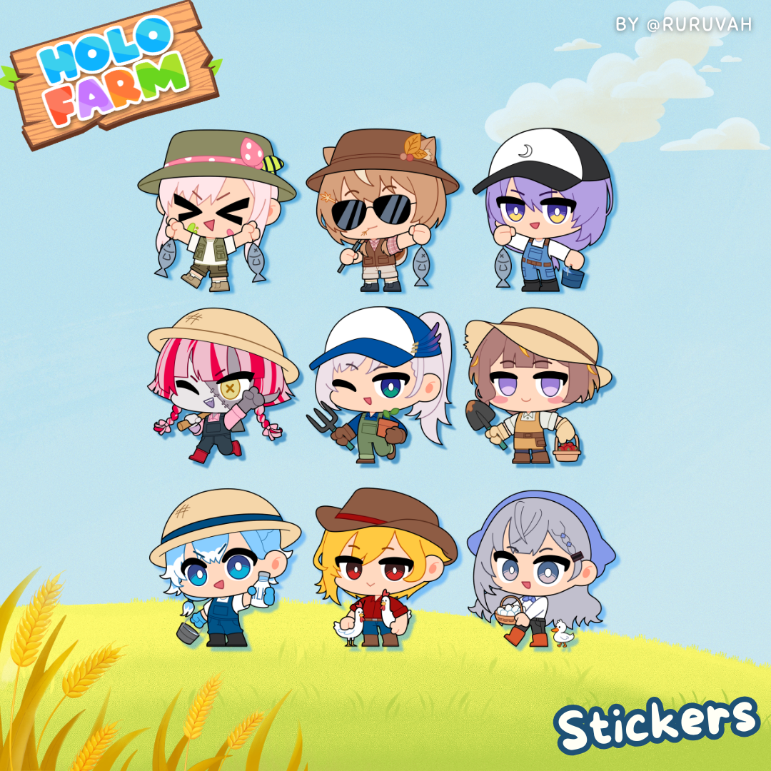 HoloFarm Stickers by Ruva
