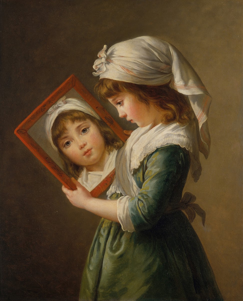 Julie Le Brun Looking in a Mirror 1787
