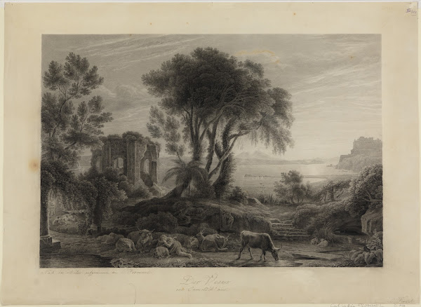 Blick Auf Den Vesuv Und Das Kastell Von Bajae
