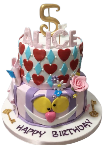 Alice in Wonderland Birthday Cake CB-NC064