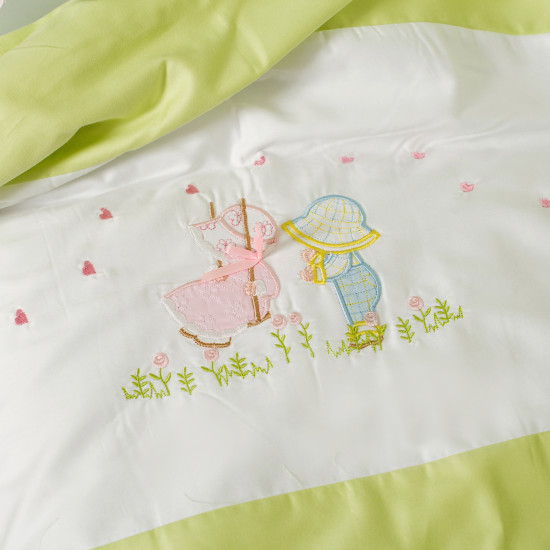 Постільний комплект для дитячого ліжка 7 ел Twins Kids зелений