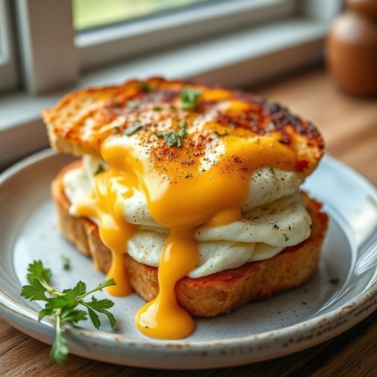 Egg & Cheese Toasts Quick Breakfast Favorite – Easy Homemade Morning Hack finished