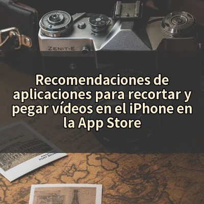 Recomendaciones de aplicaciones para recortar y pegar vídeos en el iPhone en la App Store