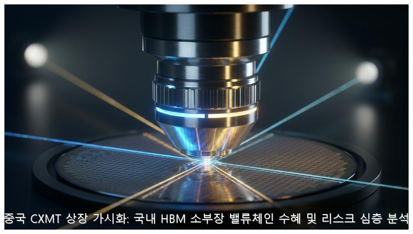 중국 CXMT 상장 가시화: 국내 HBM 소부장 밸류체인 수혜 및 리스크 심층 분석 핵심 안내 및 분석 인포그래픽 (5)