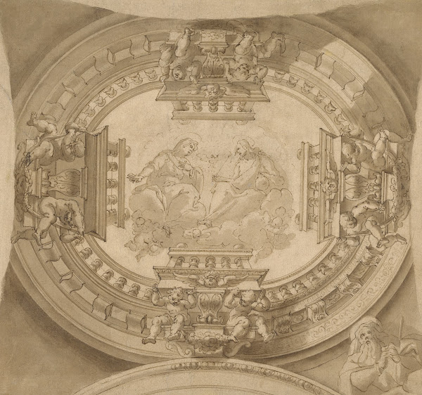 Study for a Ceiling with the Virgin and Christ in Glory 1678