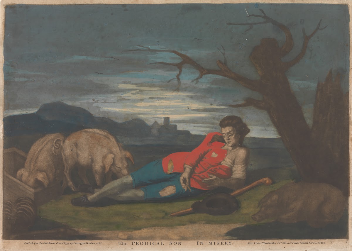 The Prodigal Son in Misery c 1775