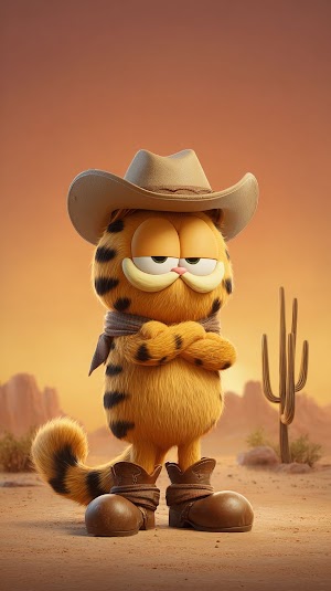 Cowboy Garfield Picture