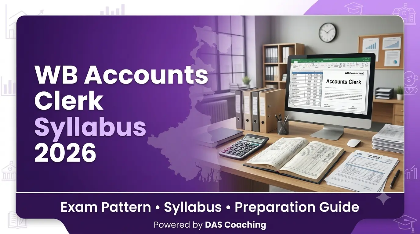 WB Accounts Clerk Syllabus 2026 PDF, Exam Pattern, Subject-wise Syllabus and Preparation Guide