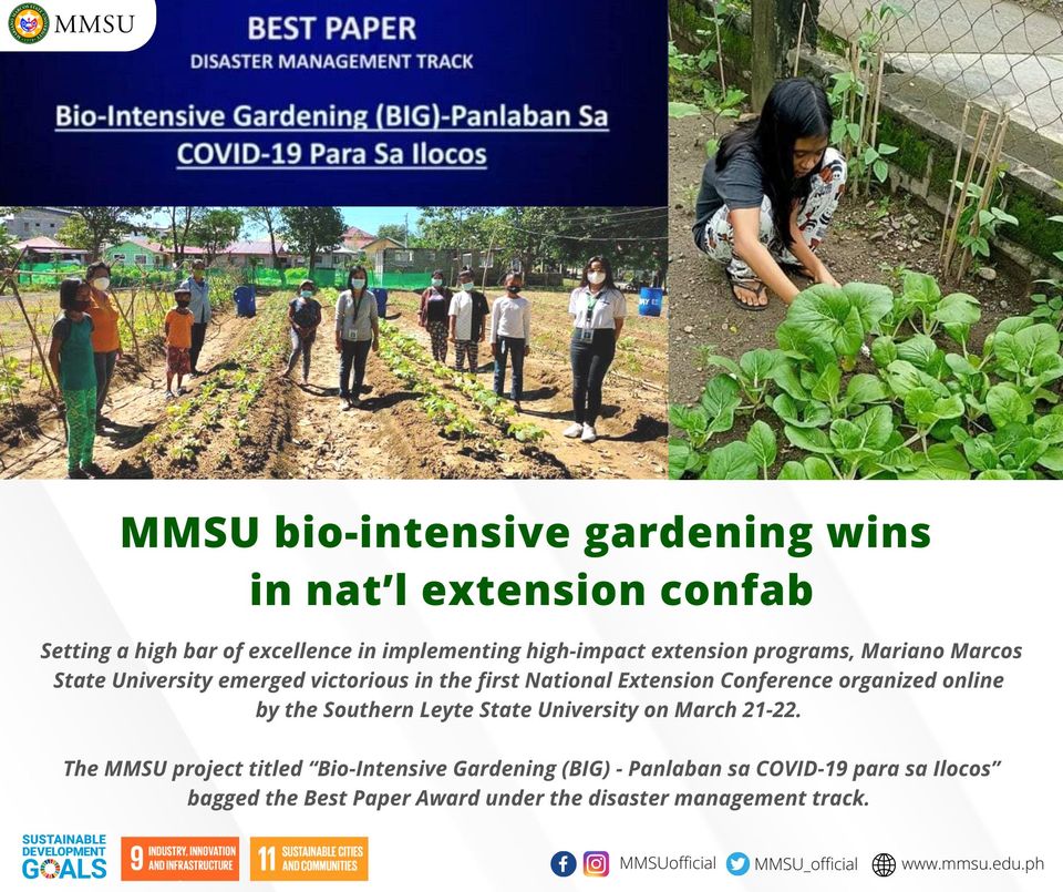 MMSU bio-intensive gardening wins in nat’l extension confab