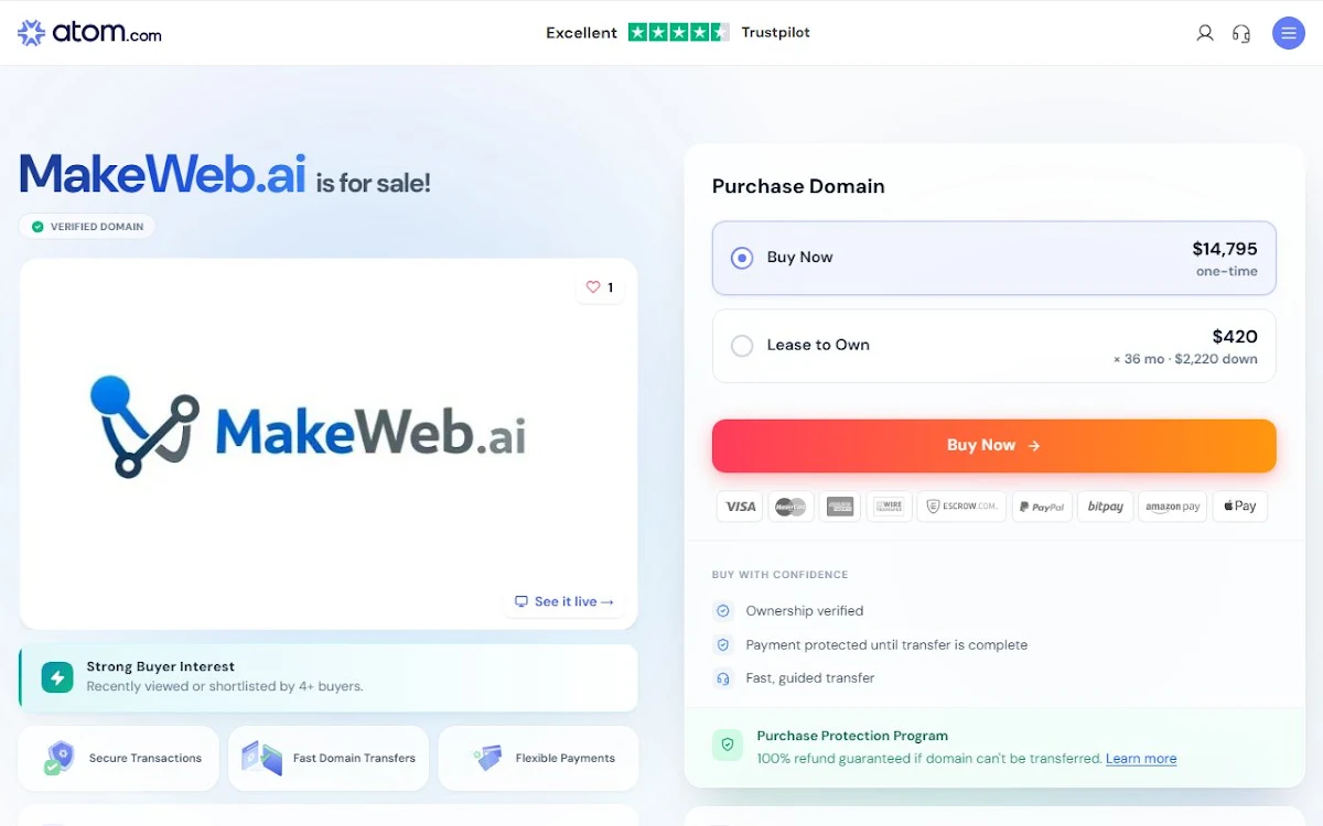 Captura de Makeweb.ai