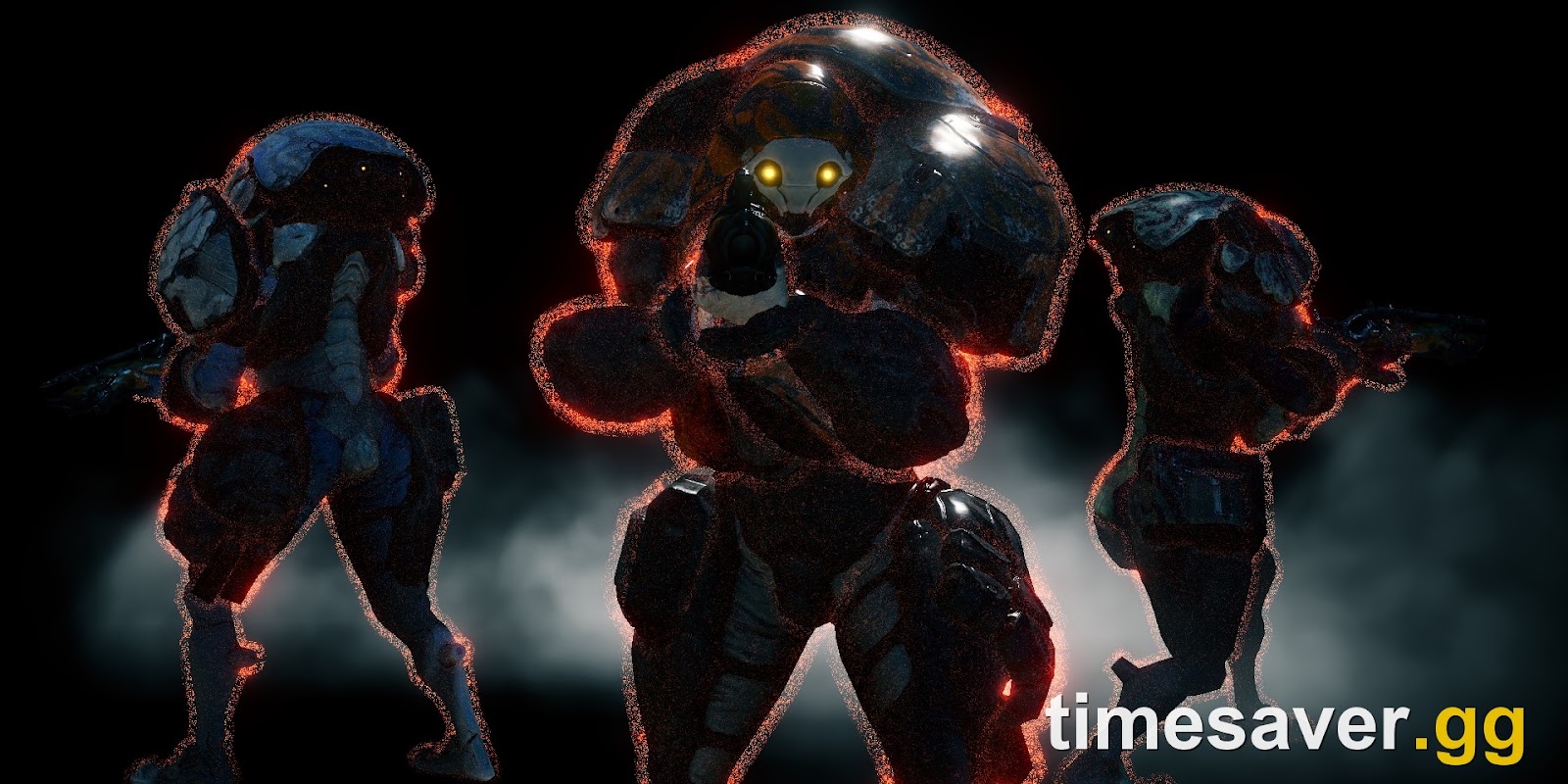 Glowing red Steel Path Eximus enemies in Warframe, the tanky +100-level foes you fight while farming Steel Essence