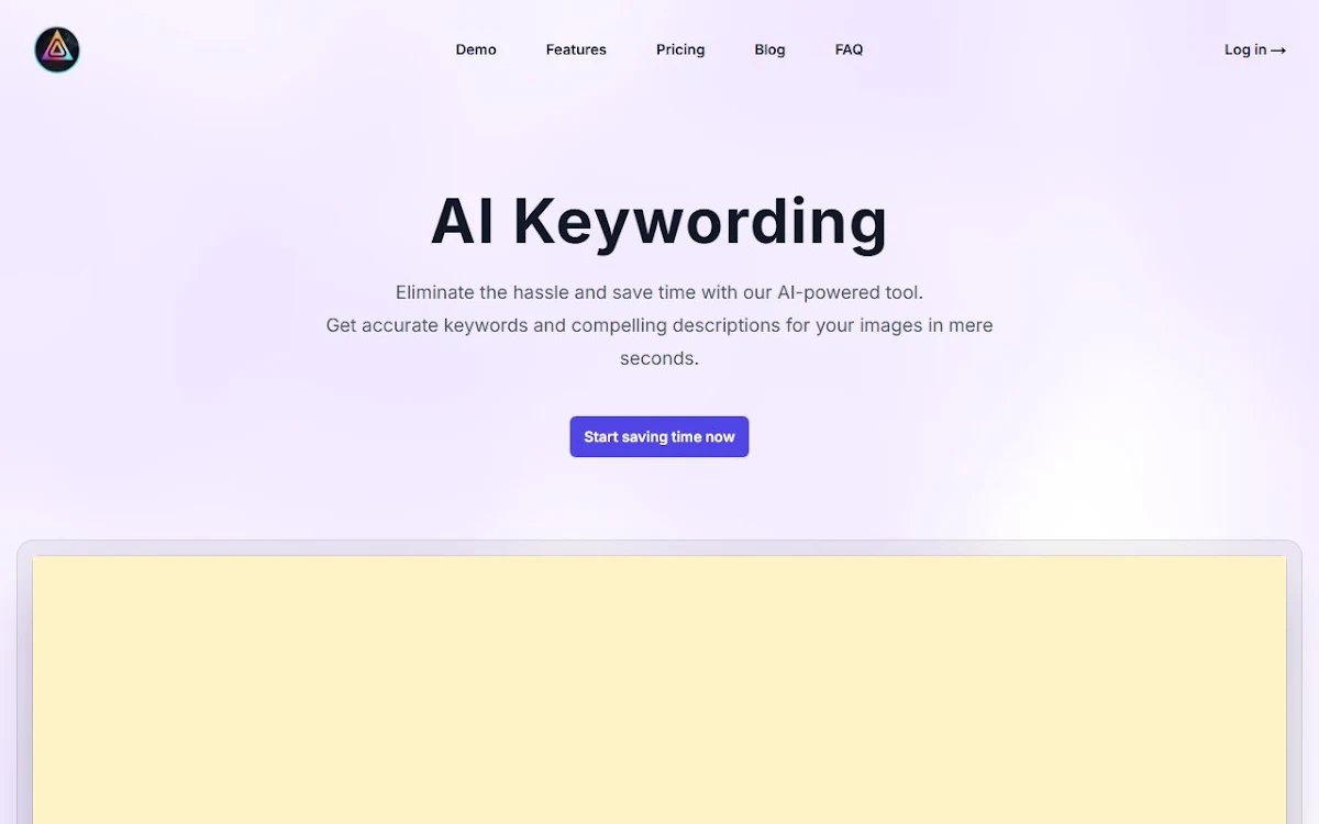Captura de AI Keywording