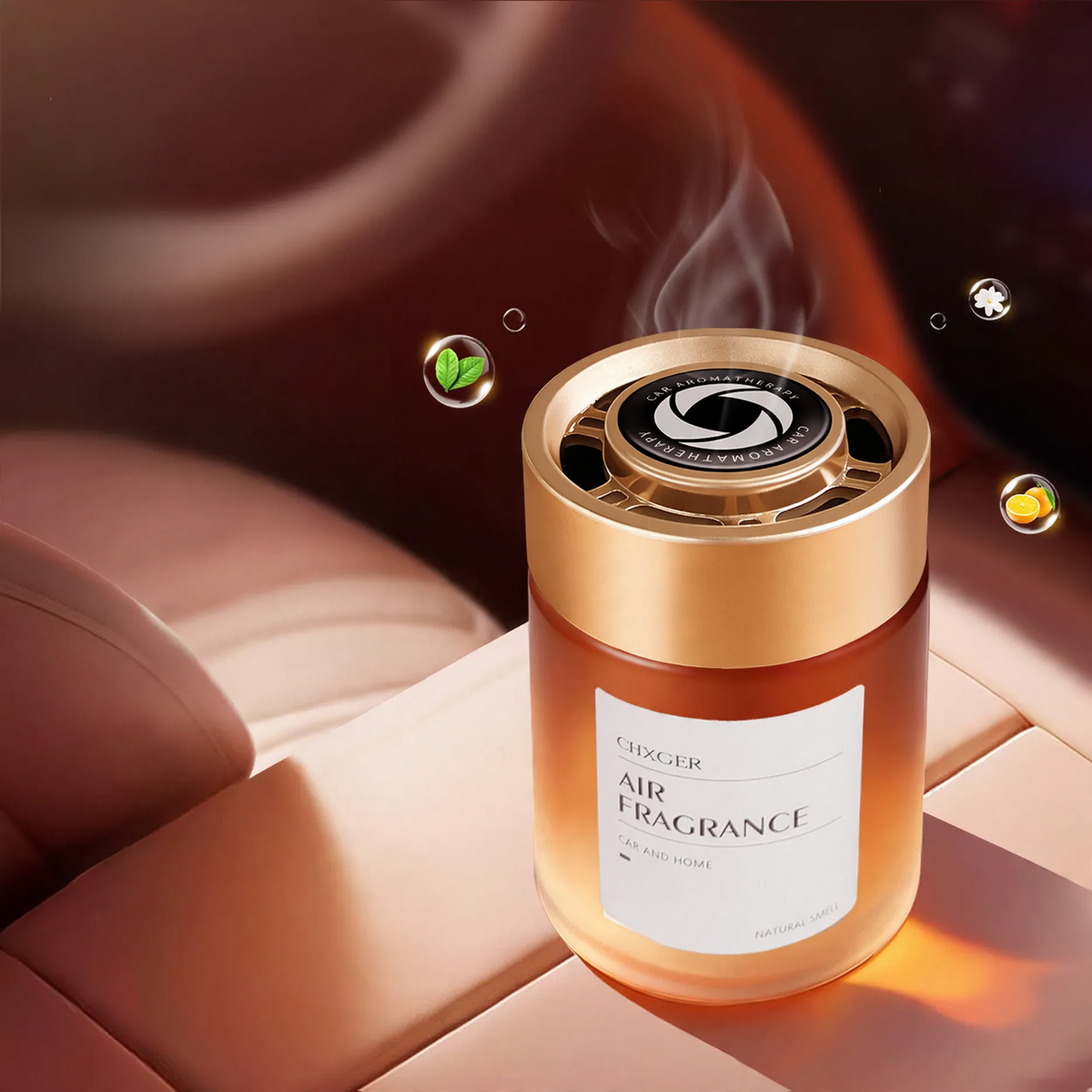 Autofreshener aus Glas mit Duftöl