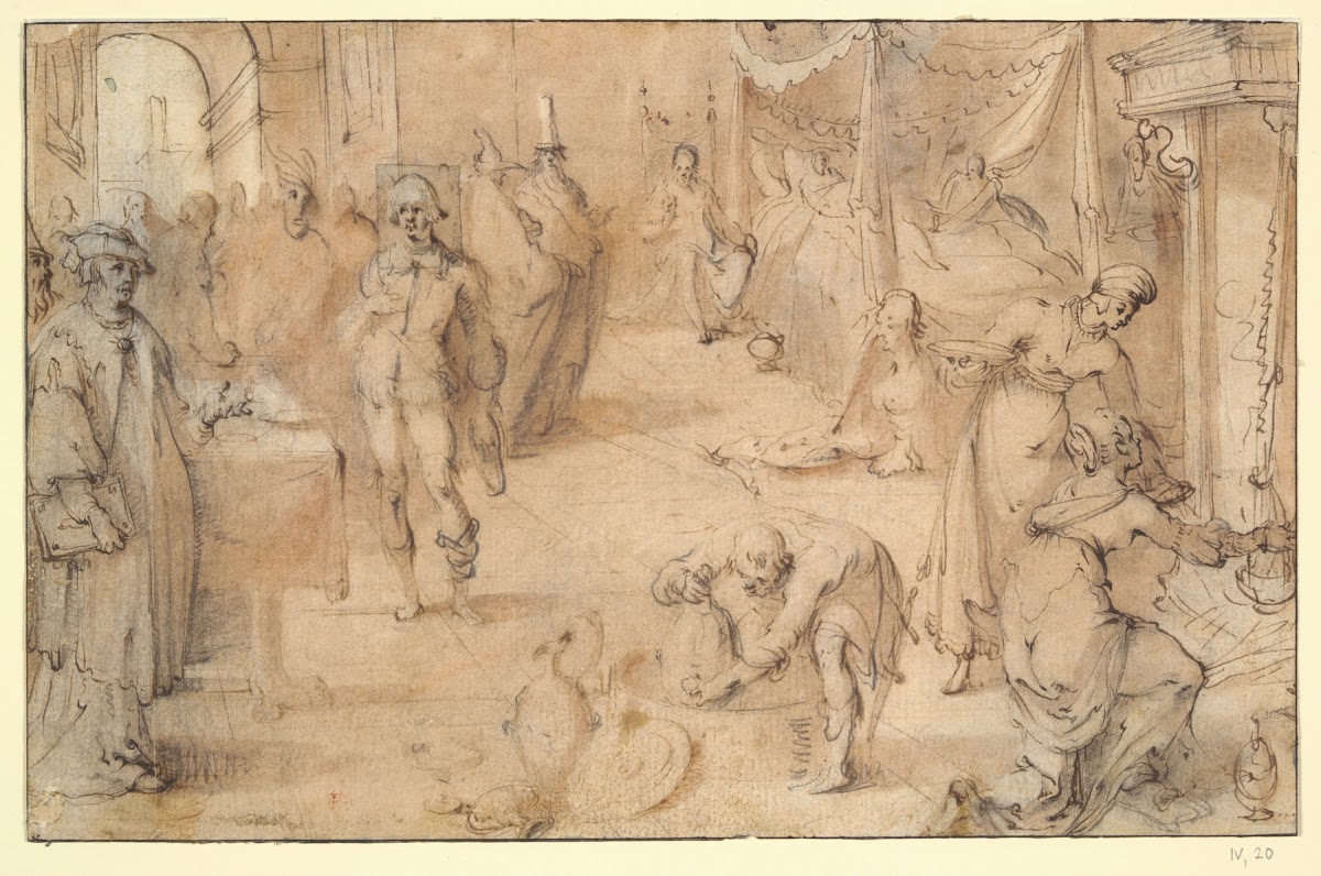 Tamar Making Cakes ForAmnon 16thcentury