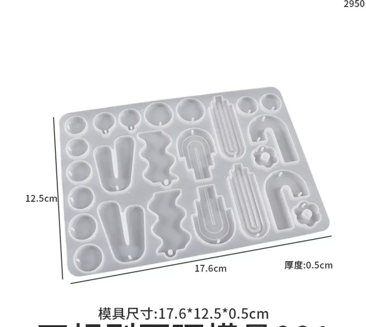 Dangling earring mold 5