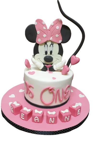 Minnie Mouse First Birthday Cake CB-NC284