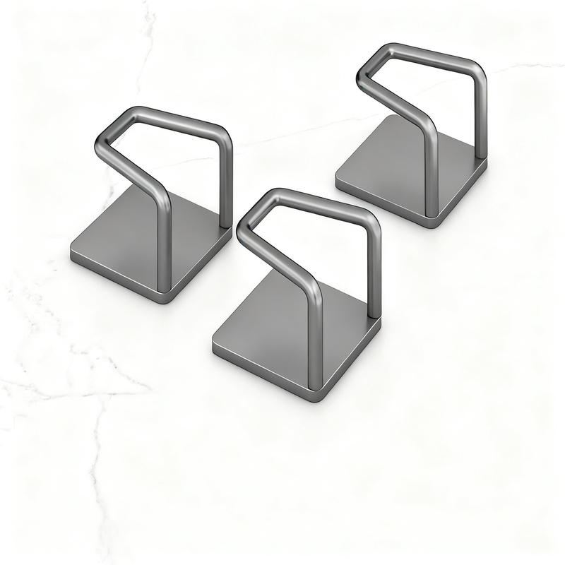 Stainless Steel Hooks for Under the Cabinet, No Drilling