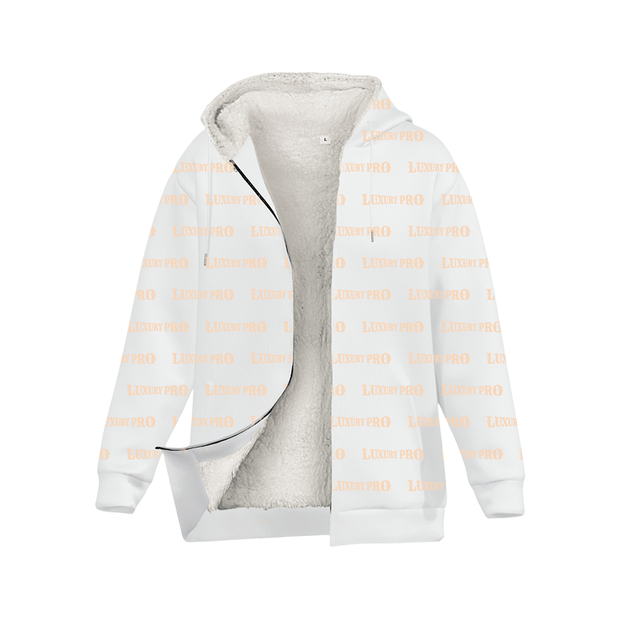 AOP Micro Fleece Zip Up Sweatshirt
