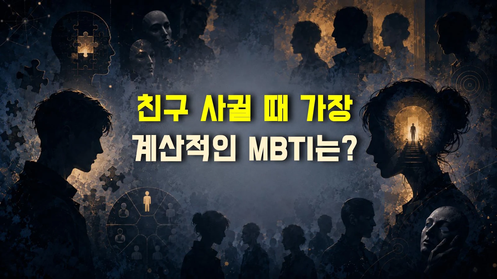 친구 사귈 때 가장 계산적인 MBTI는?
