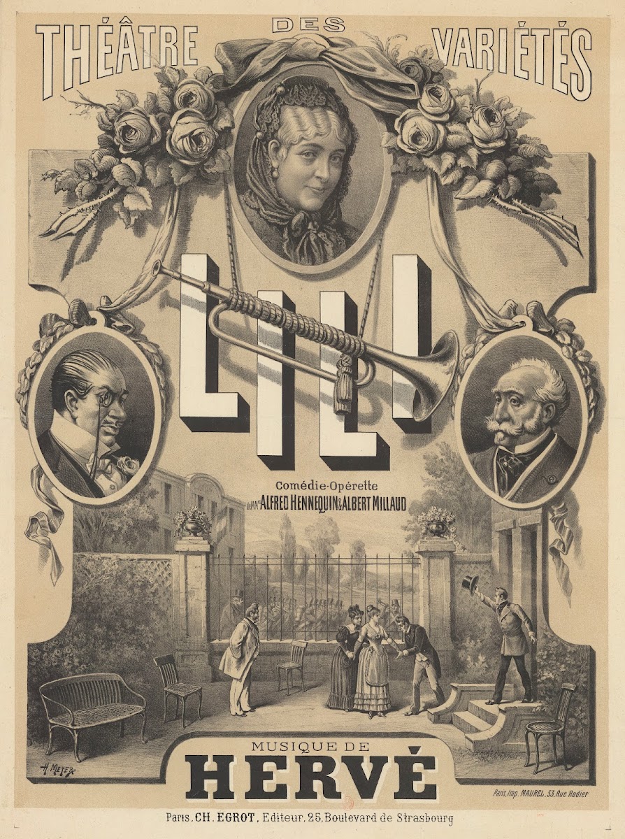 Théâtre des Variétés Lili comédie opérette de MMrs Alfred Hennequin et Albert Mi