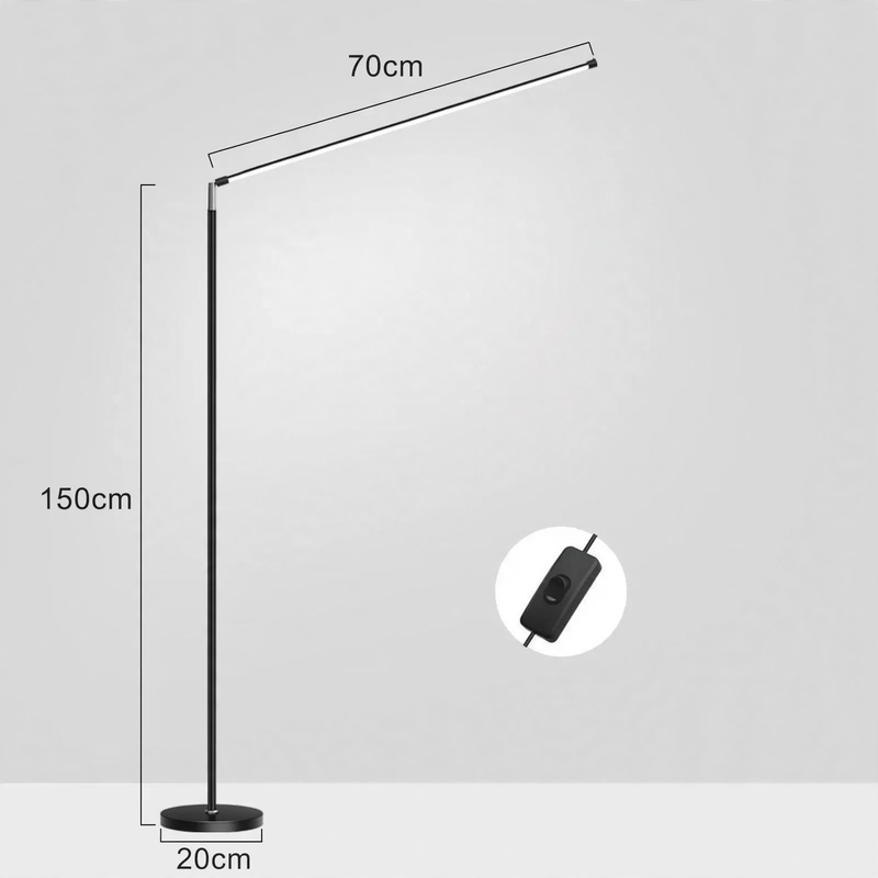 Full-spectrum LED floor lamp for reading and learning