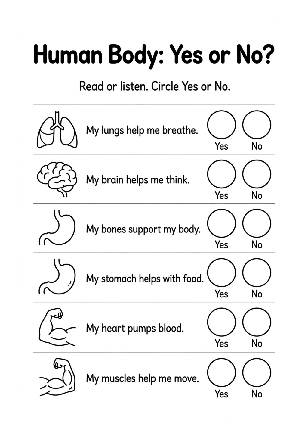 Human Body: Yes or No?