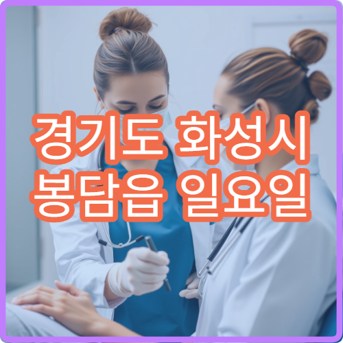 경기도 화성시 봉담읍 일요일 피부과 병원 안내 주말 피부과 진료