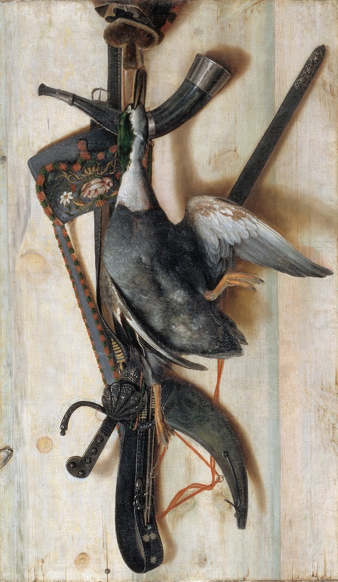Trompe Loeil With Dead Duck And Hunting Implements 1670 1674