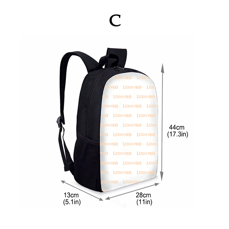3D 17-inch student backpack